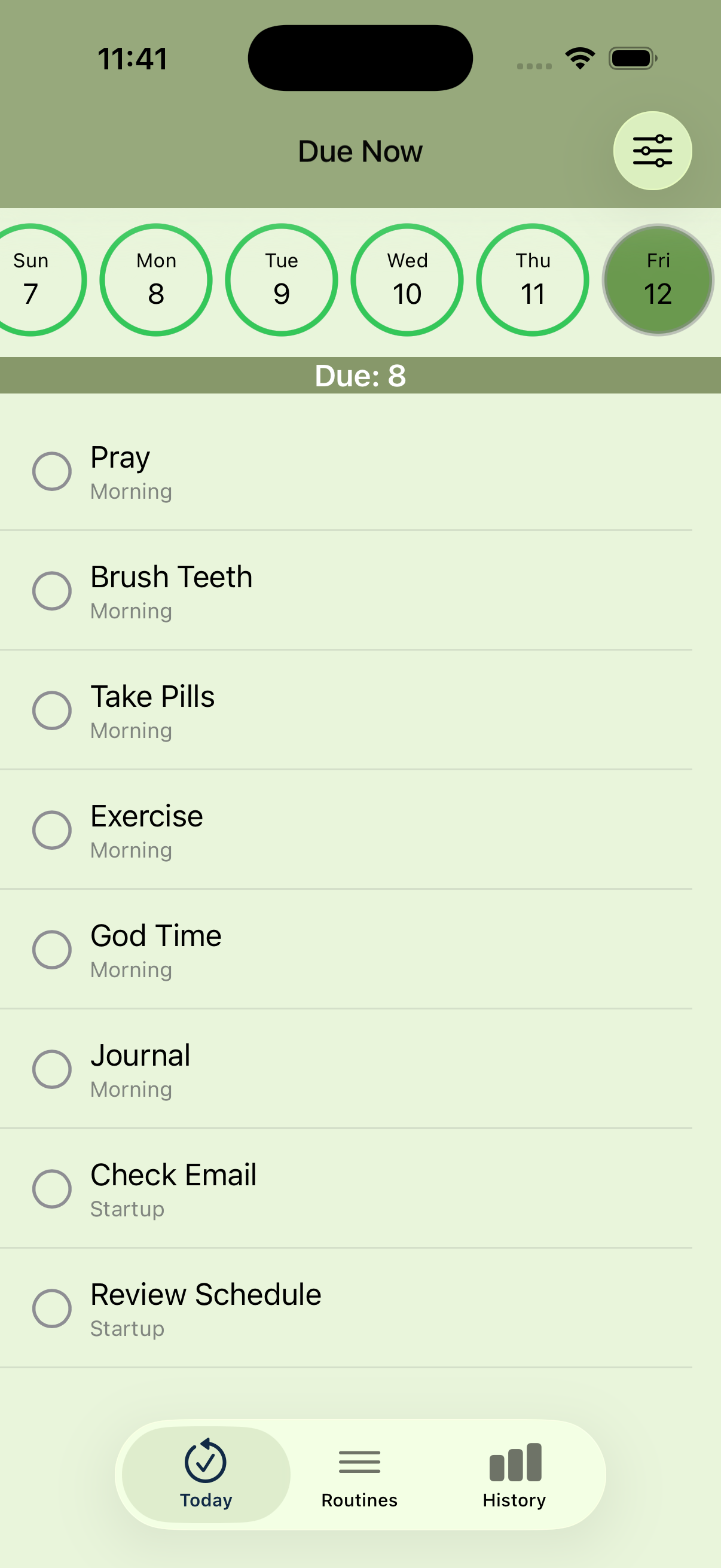 Routinely: Daily Routines Screenshot