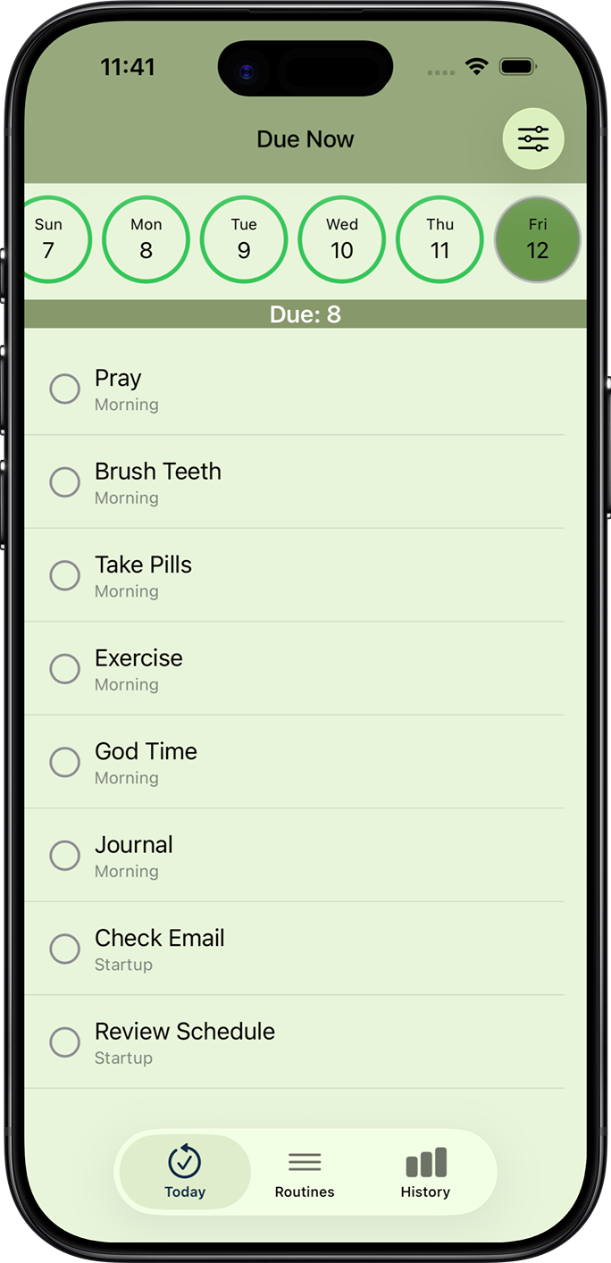 Routinely: Daily Routines Screenshot